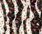 Black-Multi Poly Stretch Floral Print Slub Knit Fabric By the Yard